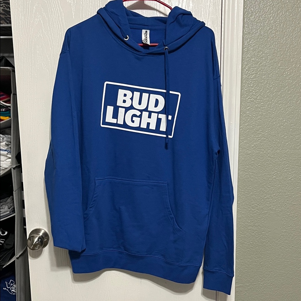 Bud Light Blue Hoodie Unisex